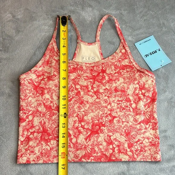 NWT Floe Flower Sketch Switch Up Crop Tank Top  Size Medium - Picture 8 of 8